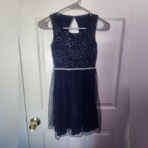 NWOT Girls Navy Blue Dress